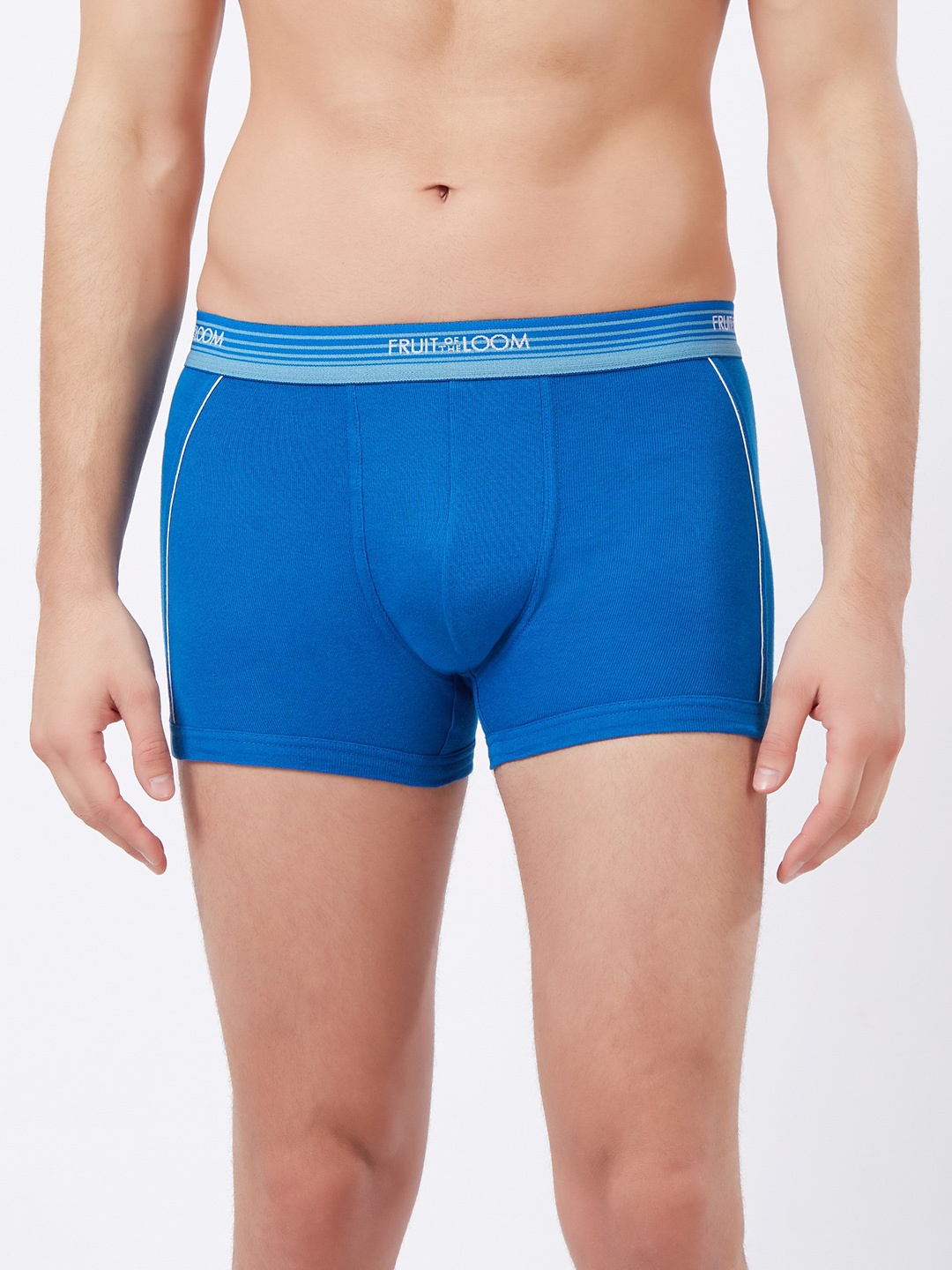 

Fruit of the loom Men Blue Solid Trunk MTR05-A1S4