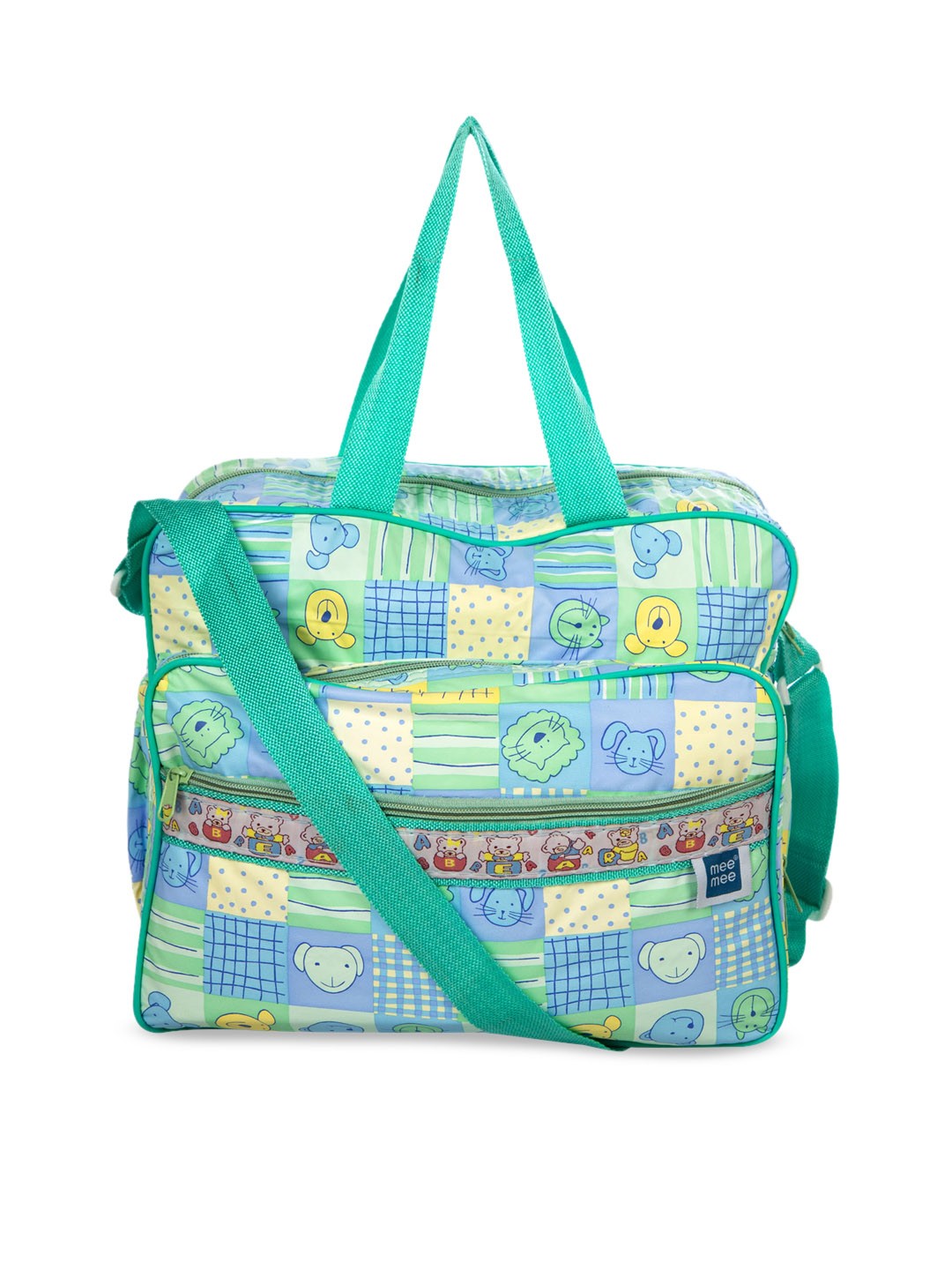 

MeeMee Infant Printed Multi-Functional Nursery Bag, Green