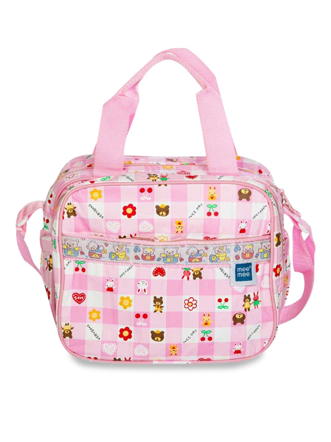 

MeeMee Infant Printed Multi-Functional Nursery And Diaper Bag, Pink