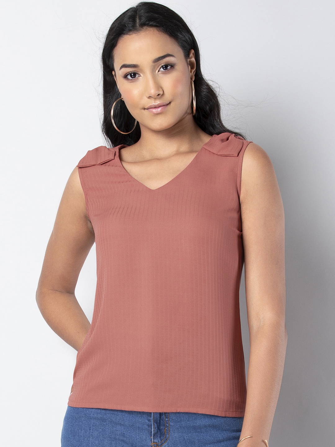 

FabAlley Women Pink Solid Top