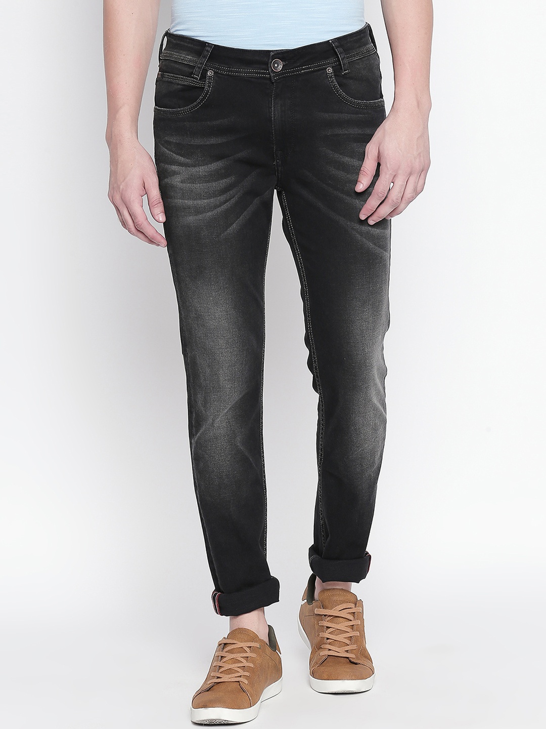 

Mufti Men Black Slim Fit Mid-Rise Clean Look Stretchable Jeans