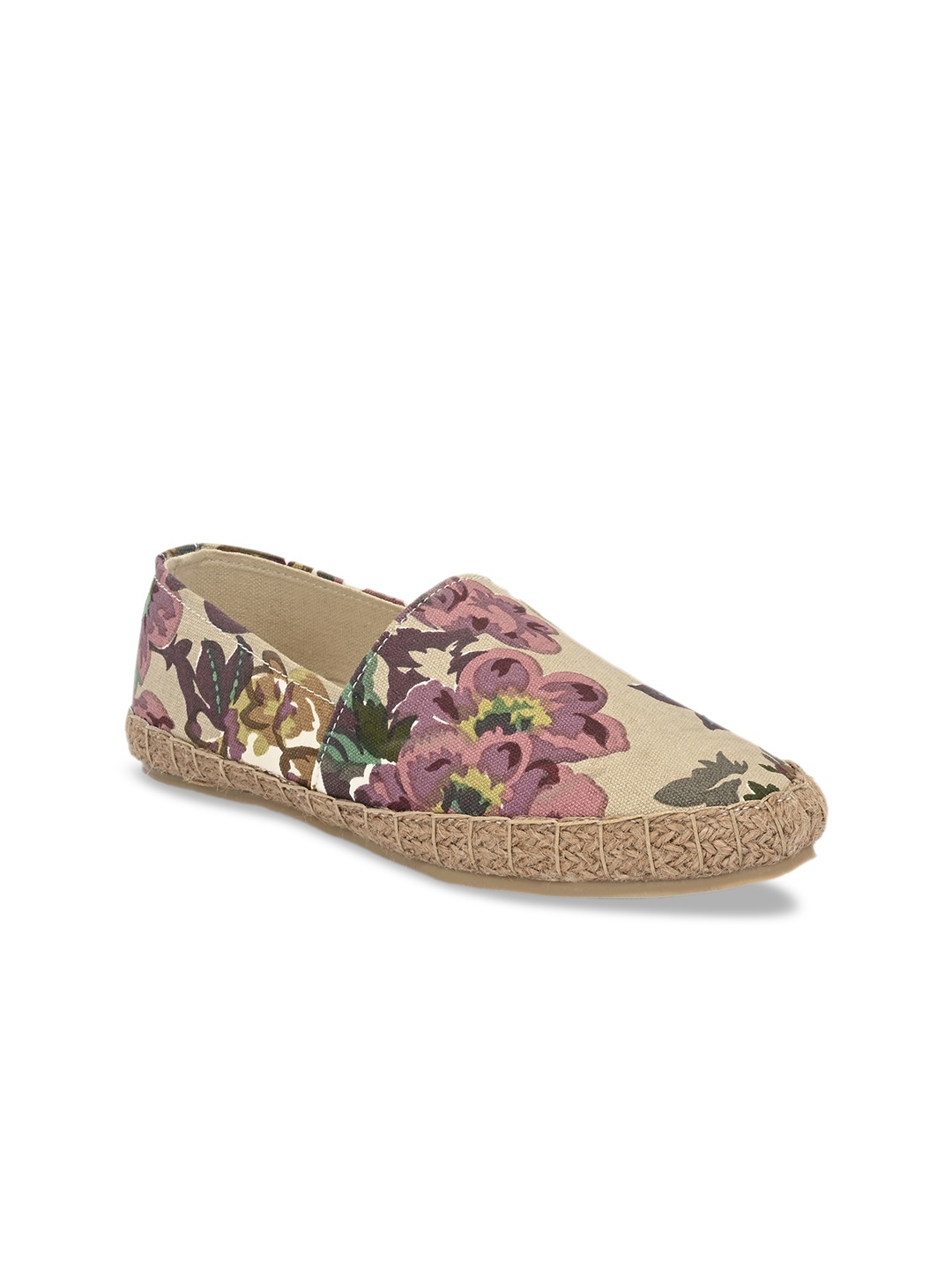 

SHENCES Men Beige Slip-On Sneakers