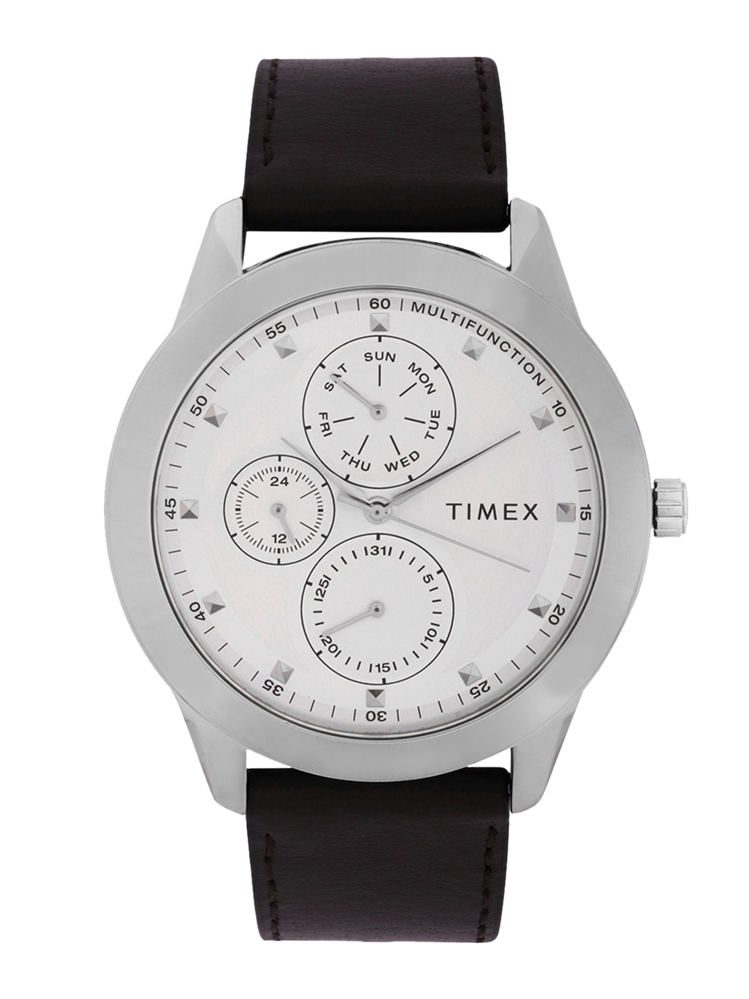 

Timex Men Silver-Toned Multifunction Analogue Watch - TWEG18500
