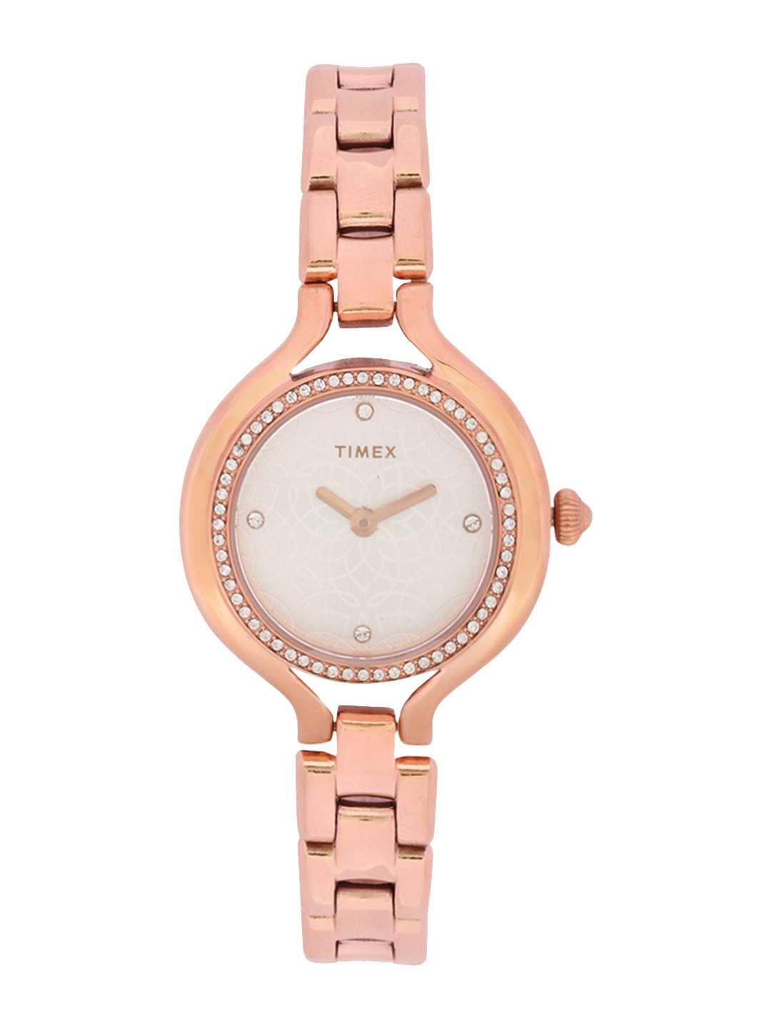 

Timex Women Silver-Toned Analogue Watch - TWEL14002, Rose gold