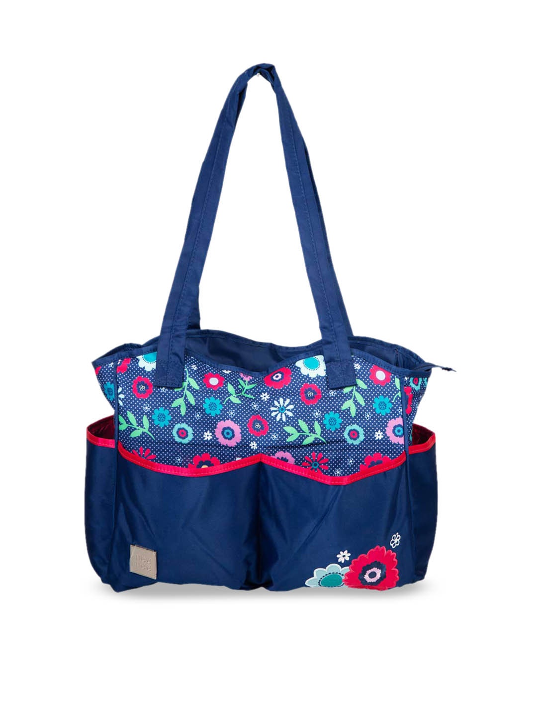 MeeMee Navy Blue Printed Diaper Bag