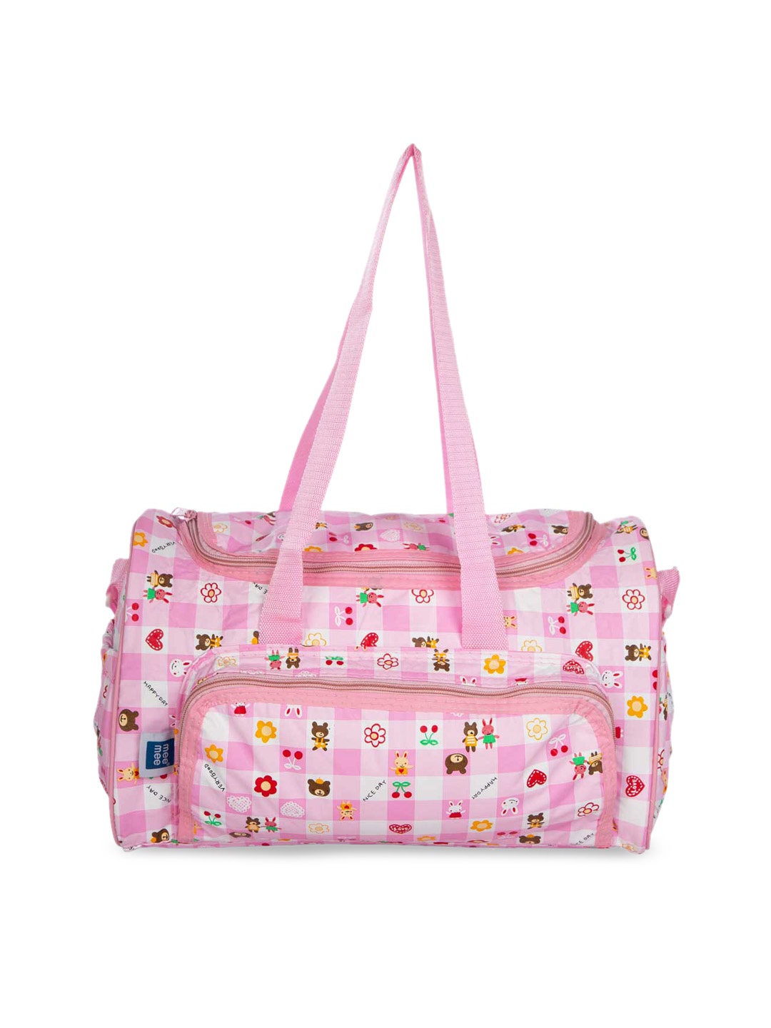 

MeeMee Infant Printed Multi-Functional Nursery And Diaper Bag, Pink