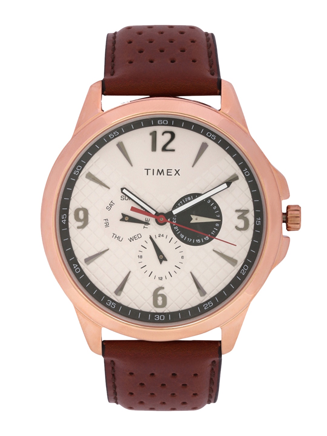 

Timex Men Silver-Toned Multifunction Analogue Watch - TWEG16519, Off white