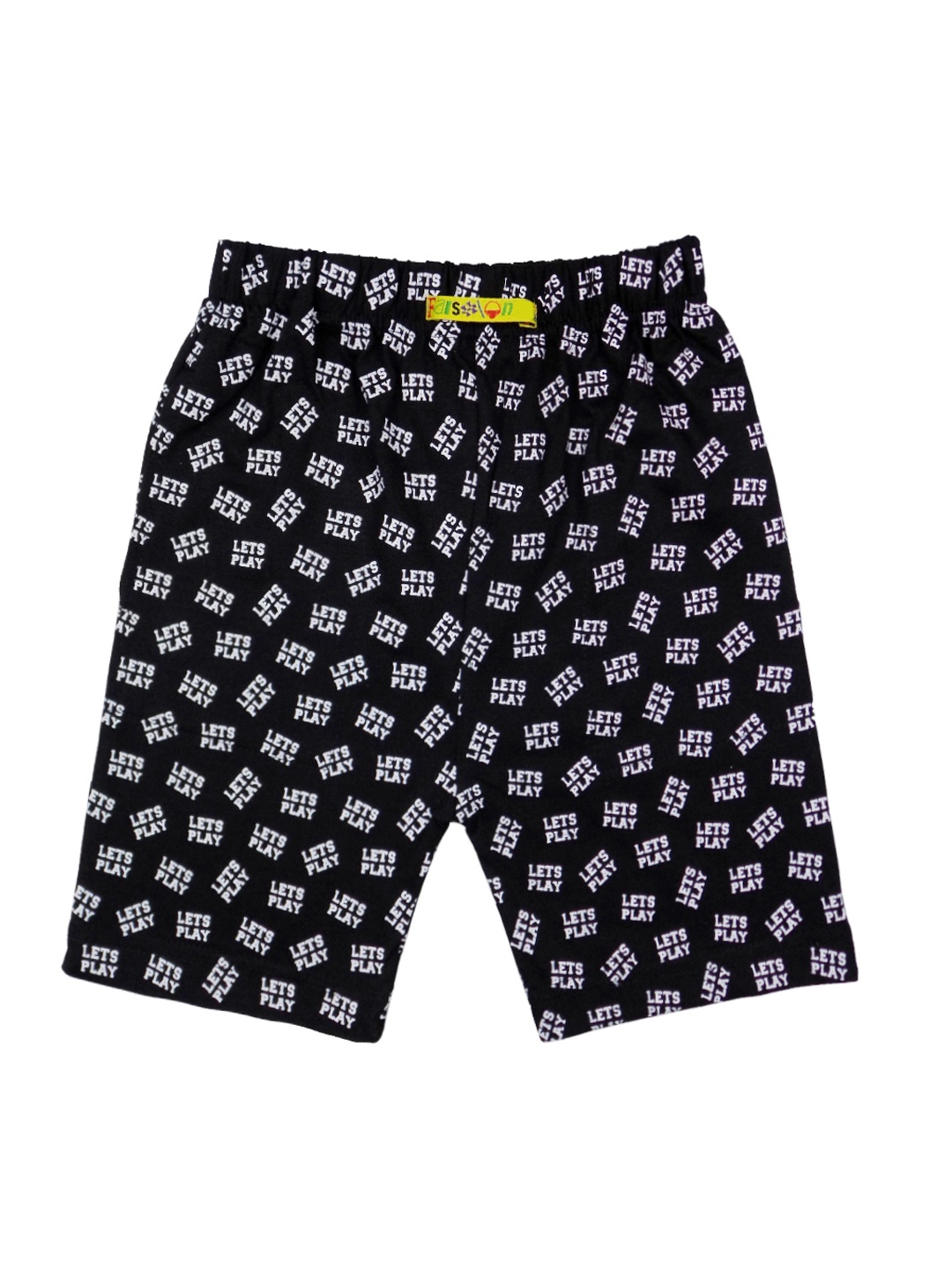 

SWEET ANGEL Girls Black Printed Regular Fit Regular Shorts