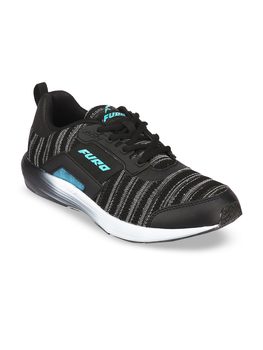 

FURO by Red Chief Men Black & Grey Mesh Running Shoes