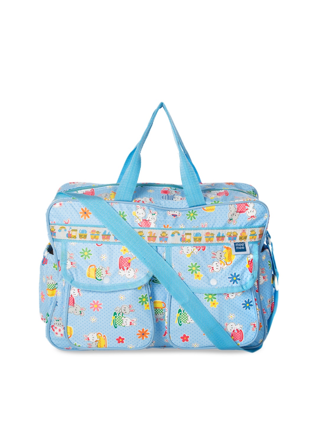 

MeeMee Infant Printed Multi-Functional Nursery And Diaper Bag, Blue