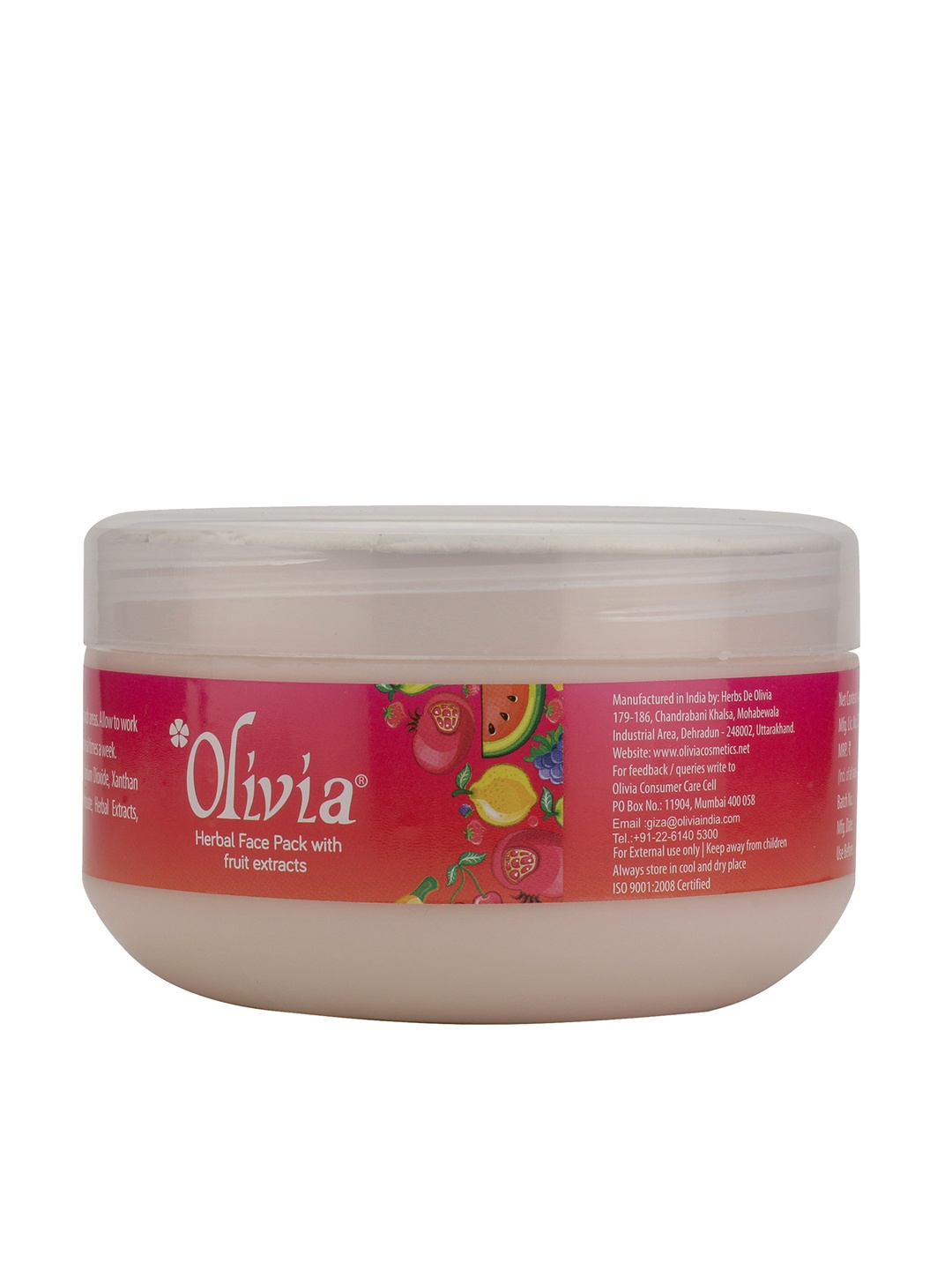 

Olivia Herbal Face Pack With Fruit Extracts Natural Skin Care 400g, Cream