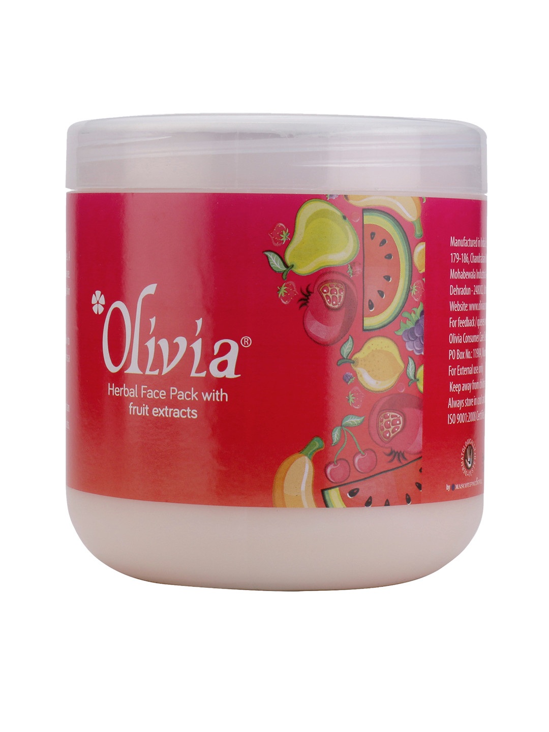 

Olivia Herbal Face Pack with Fruit Extracts Natural Skin Care 800g, Cream
