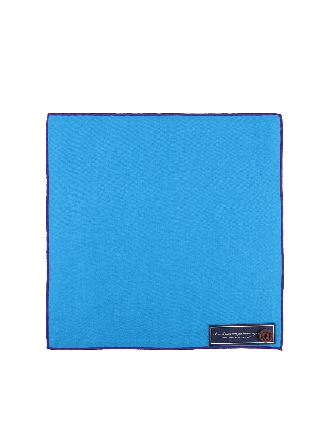 

PELUCHE Men Blue Solid Pocket Square