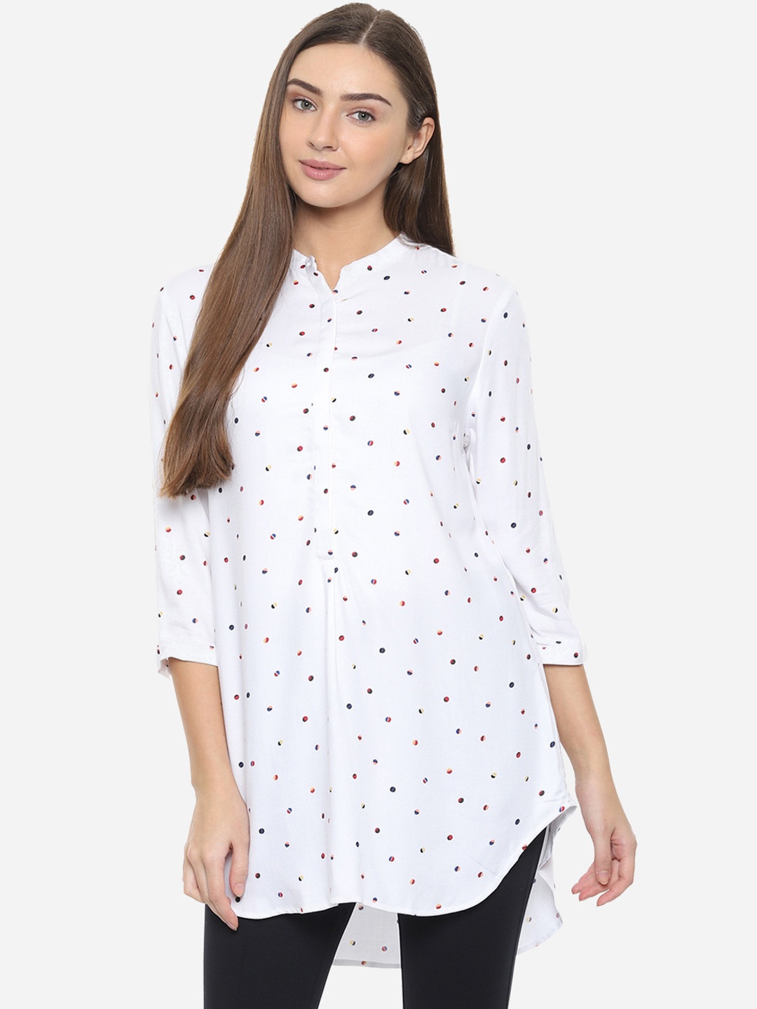 

Allen Solly Woman White Printed Tunic
