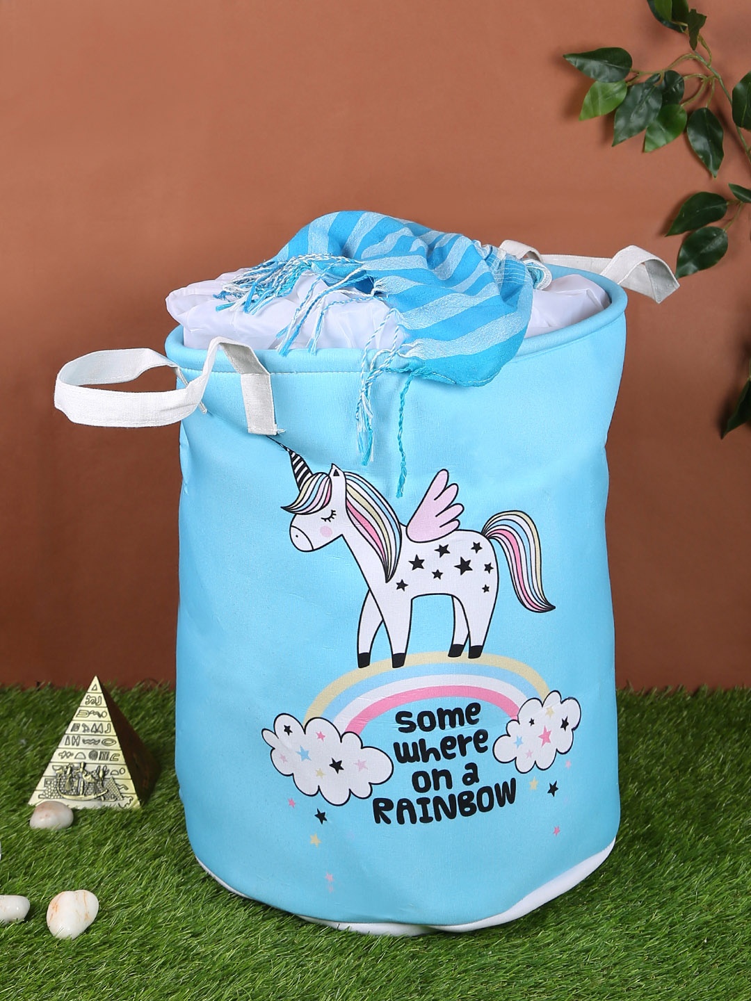 

Cortina Blue & White Printed Laundry Bag