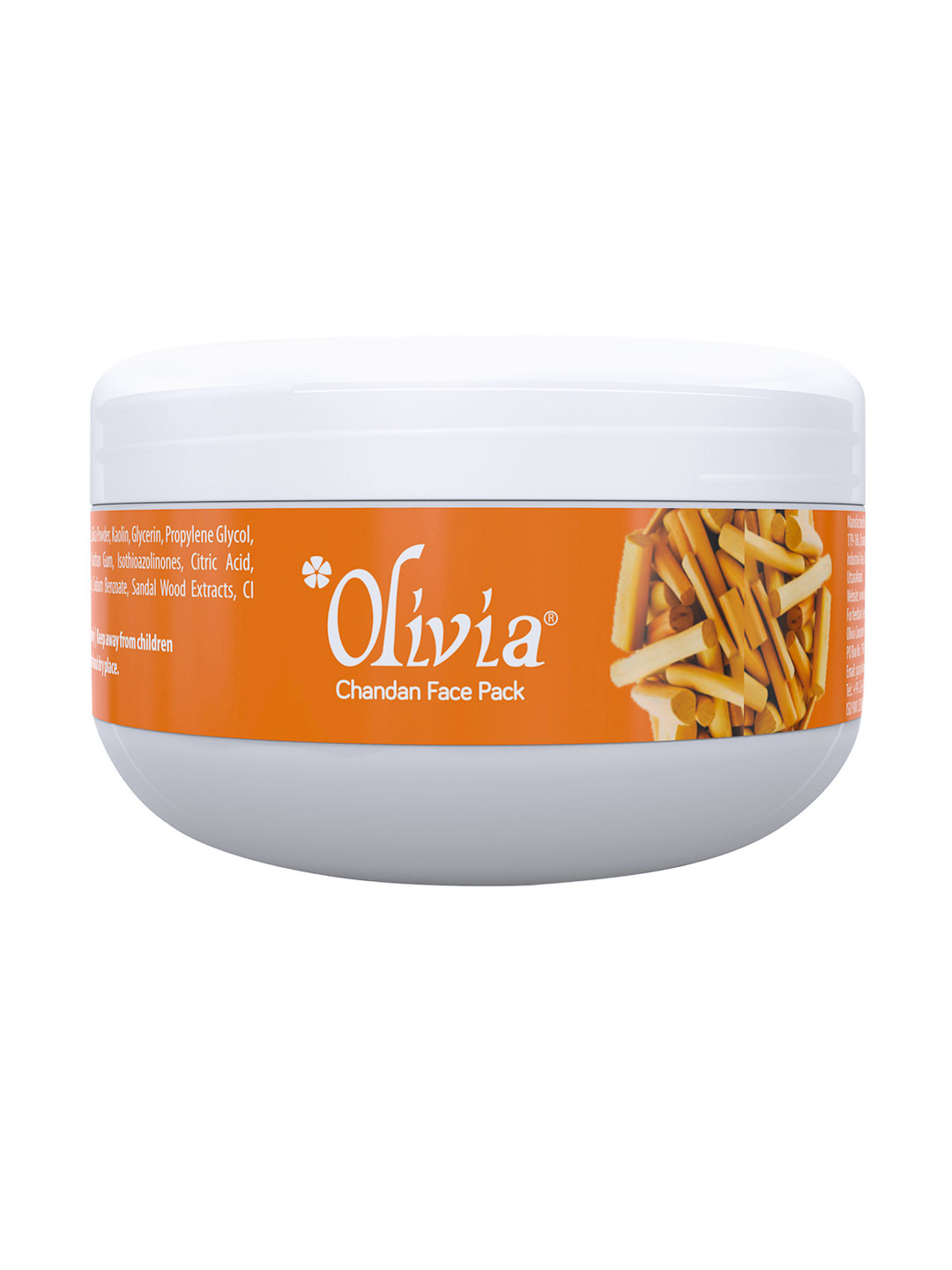 

Olivia Herbal Face Pack with Chandan Extracts Natural Skin Care For Glowing Skin 400g, Cream
