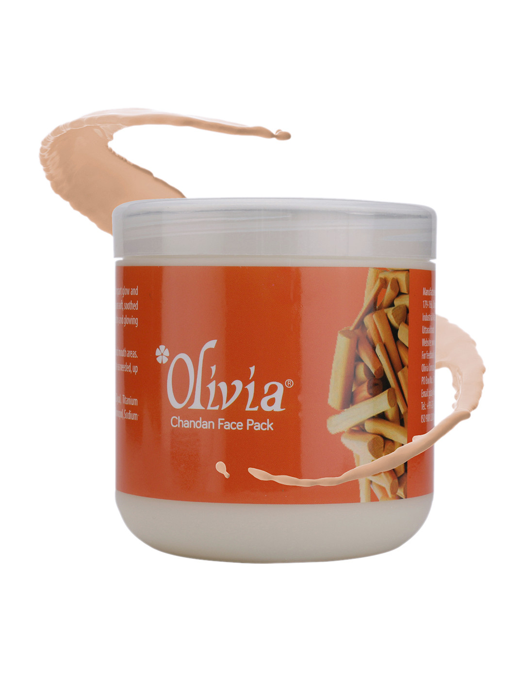 

Olivia Herbal Face Pack with Chandan Extracts Natural Skin Care For Glowing Skin 800g, Cream