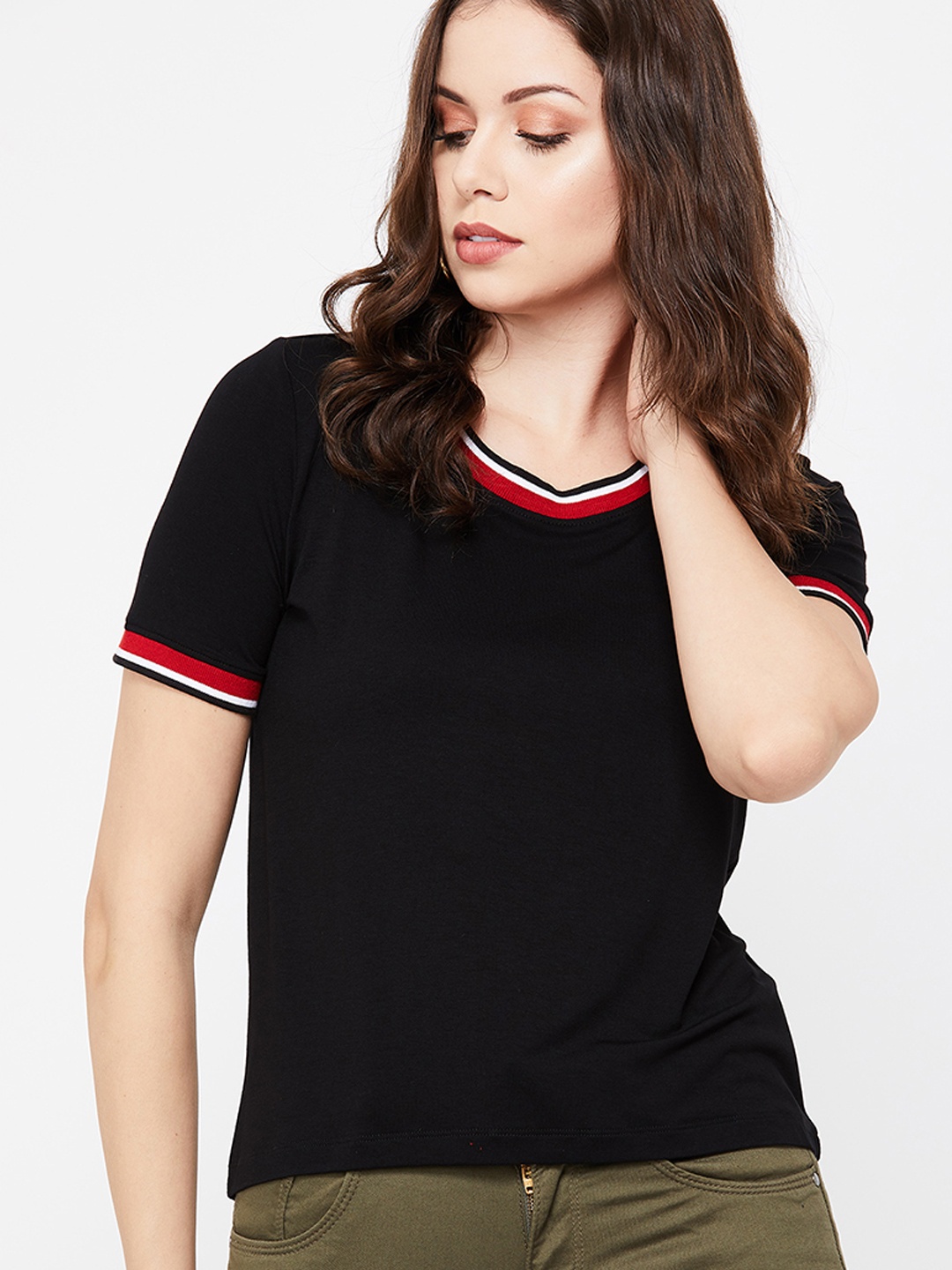 

Bossini Women Black Solid Top
