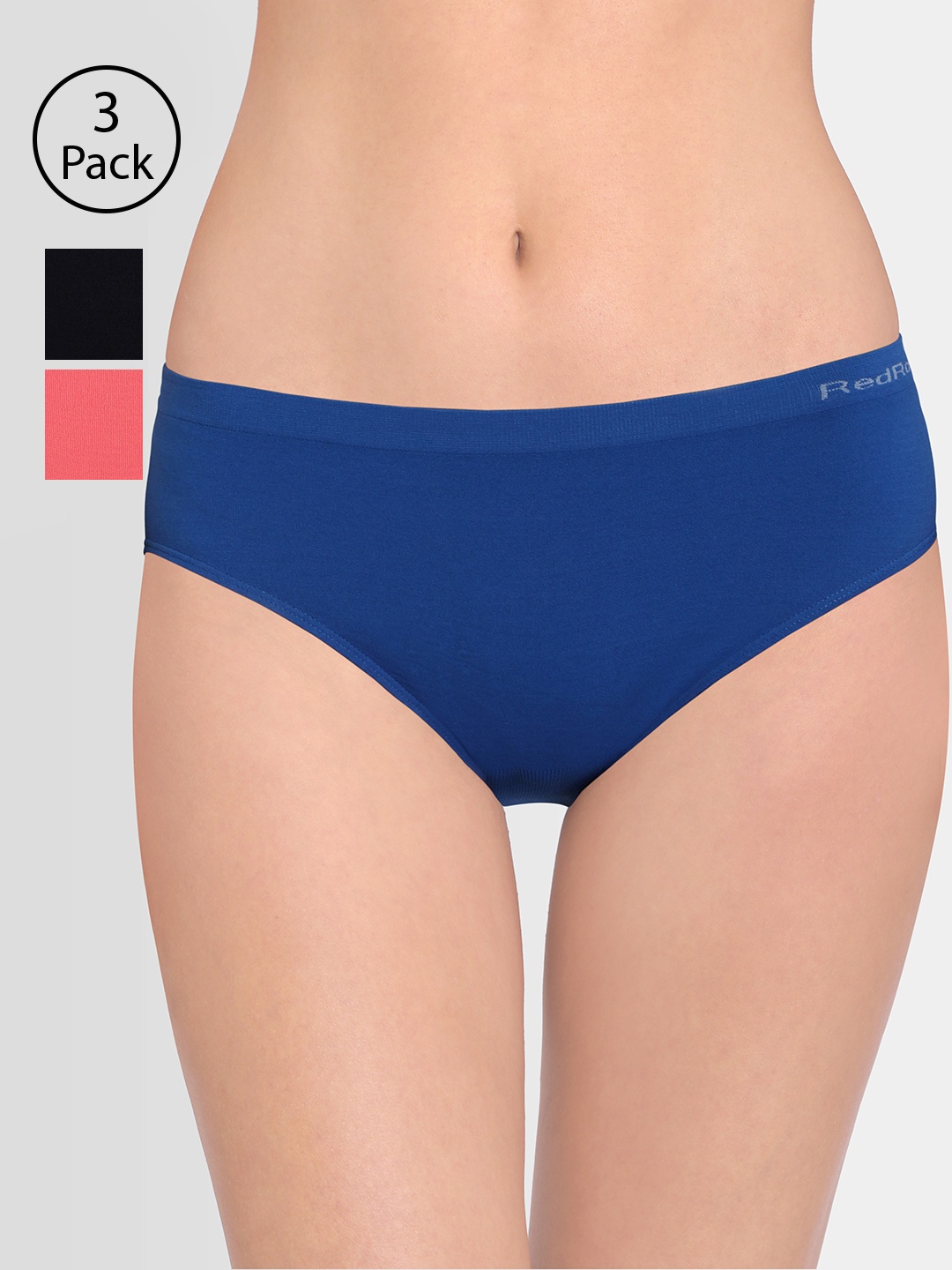 

Red Rose Women Pack of 3 Assorted Hipster Briefs Itouch81