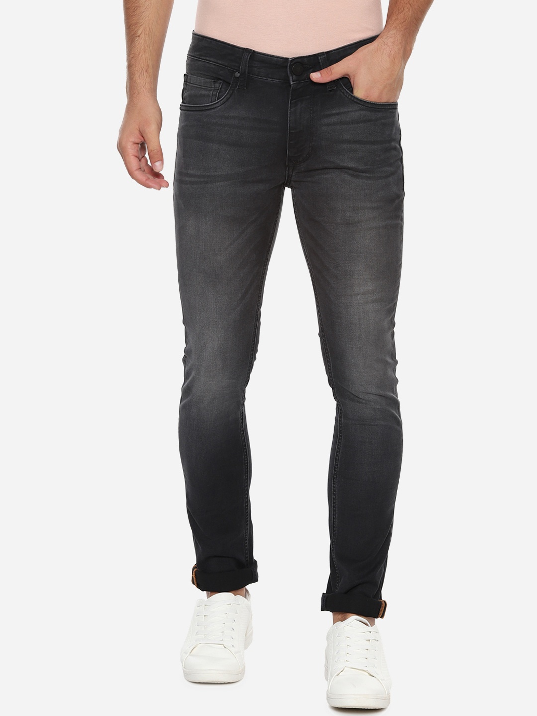 

Louis Philippe Jeans Men Grey Slim Fit Mid-Rise Clean Look Stretchable Jeans