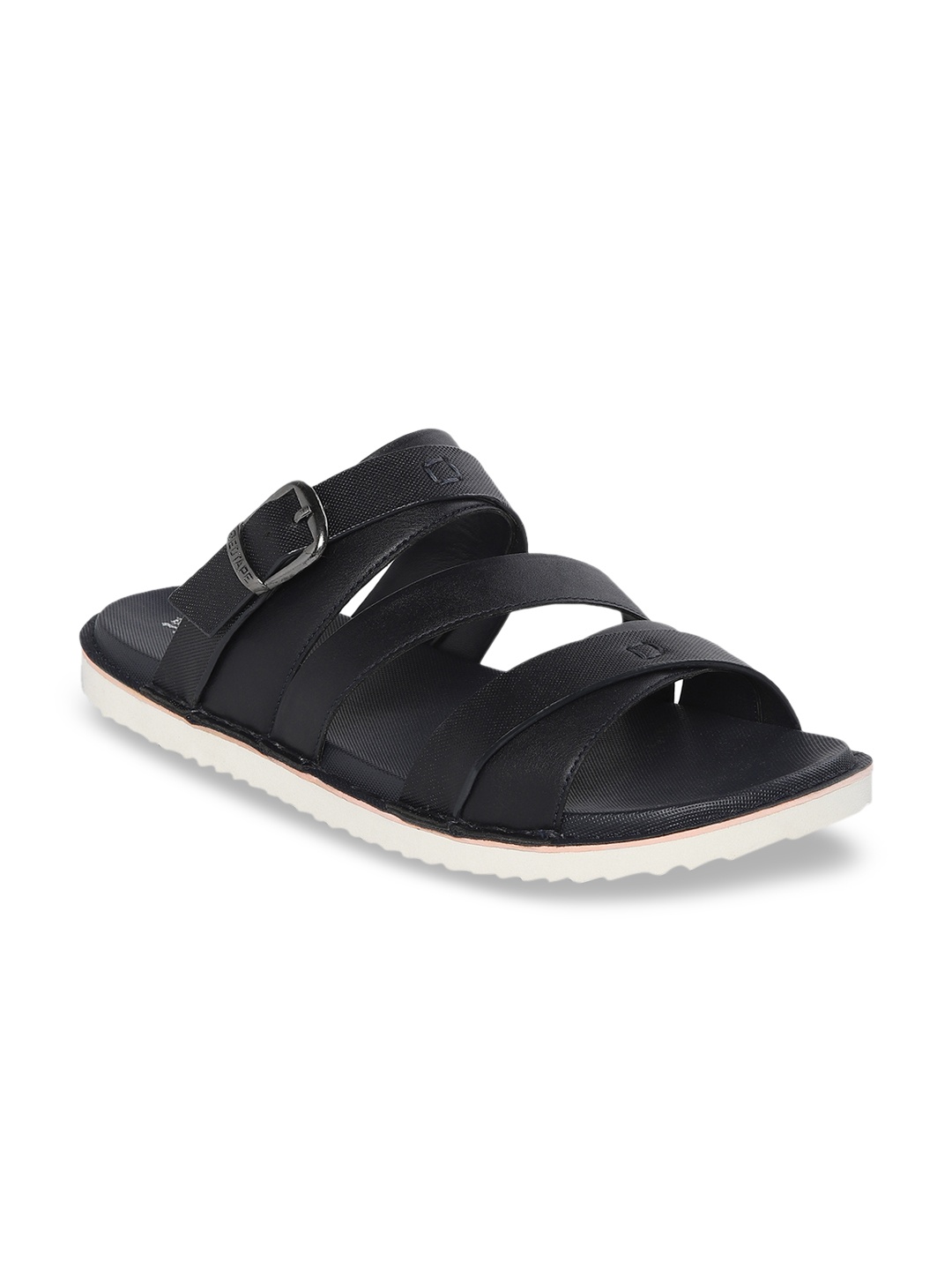 

Red Tape Men Navy Blue Solid Comfort Sandals