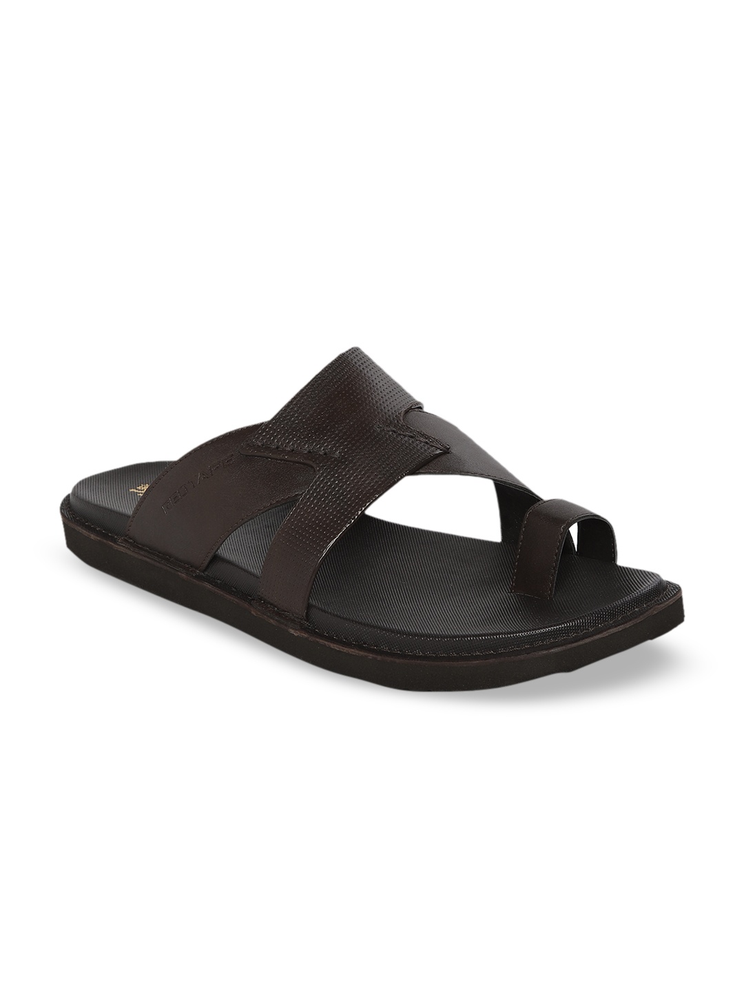

Red Tape Men Coffee Brown Solid Comfort Sandals