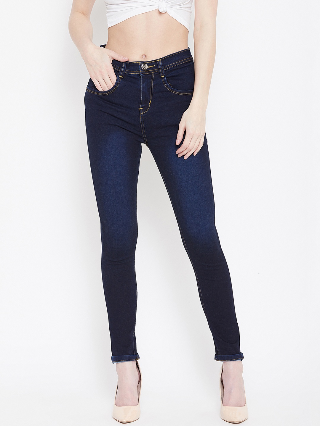 

Nifty Women Blue Slim Fit High-Rise Clean Look Stretchable Jeans