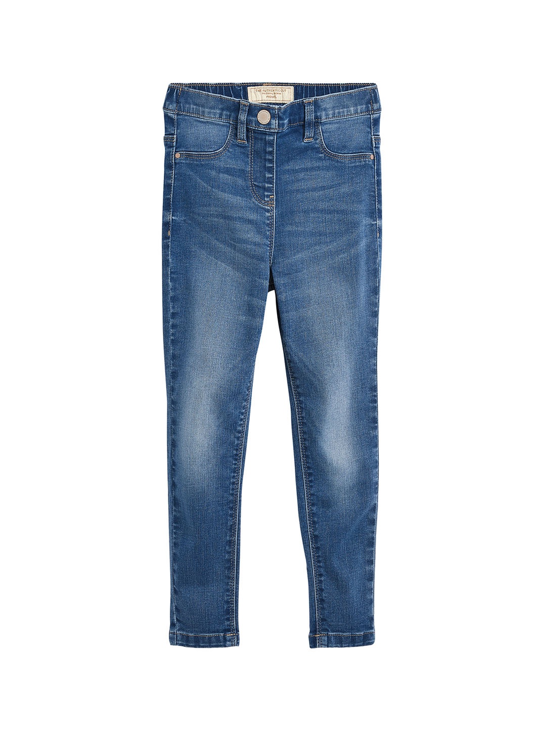 

NEXT Girls Blue Regular Fit Mid-Rise Clean Look Stretchable Jeans
