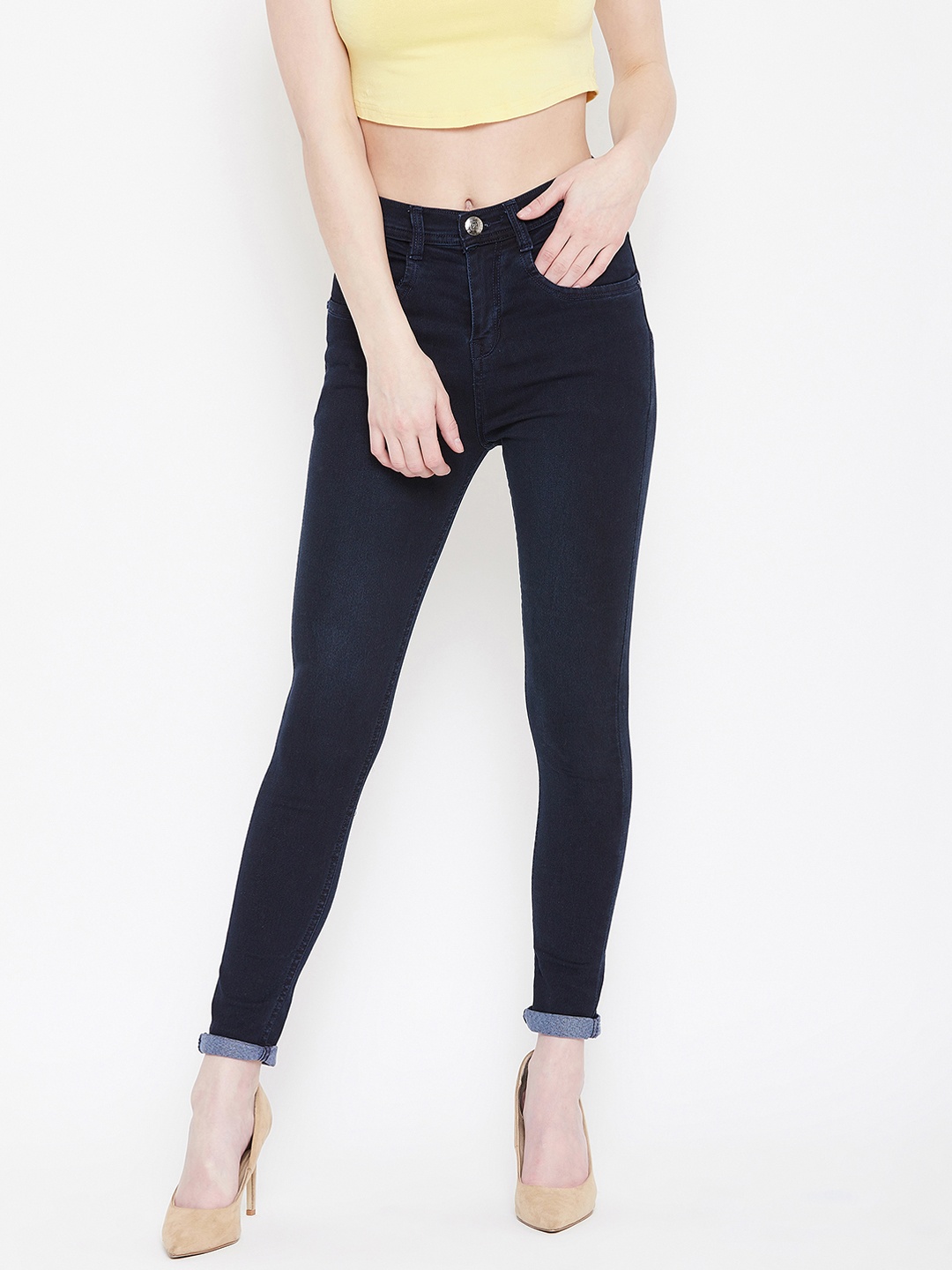 

Nifty Women Blue Slim Fit High-Rise Clean Look Stretchable Jeans