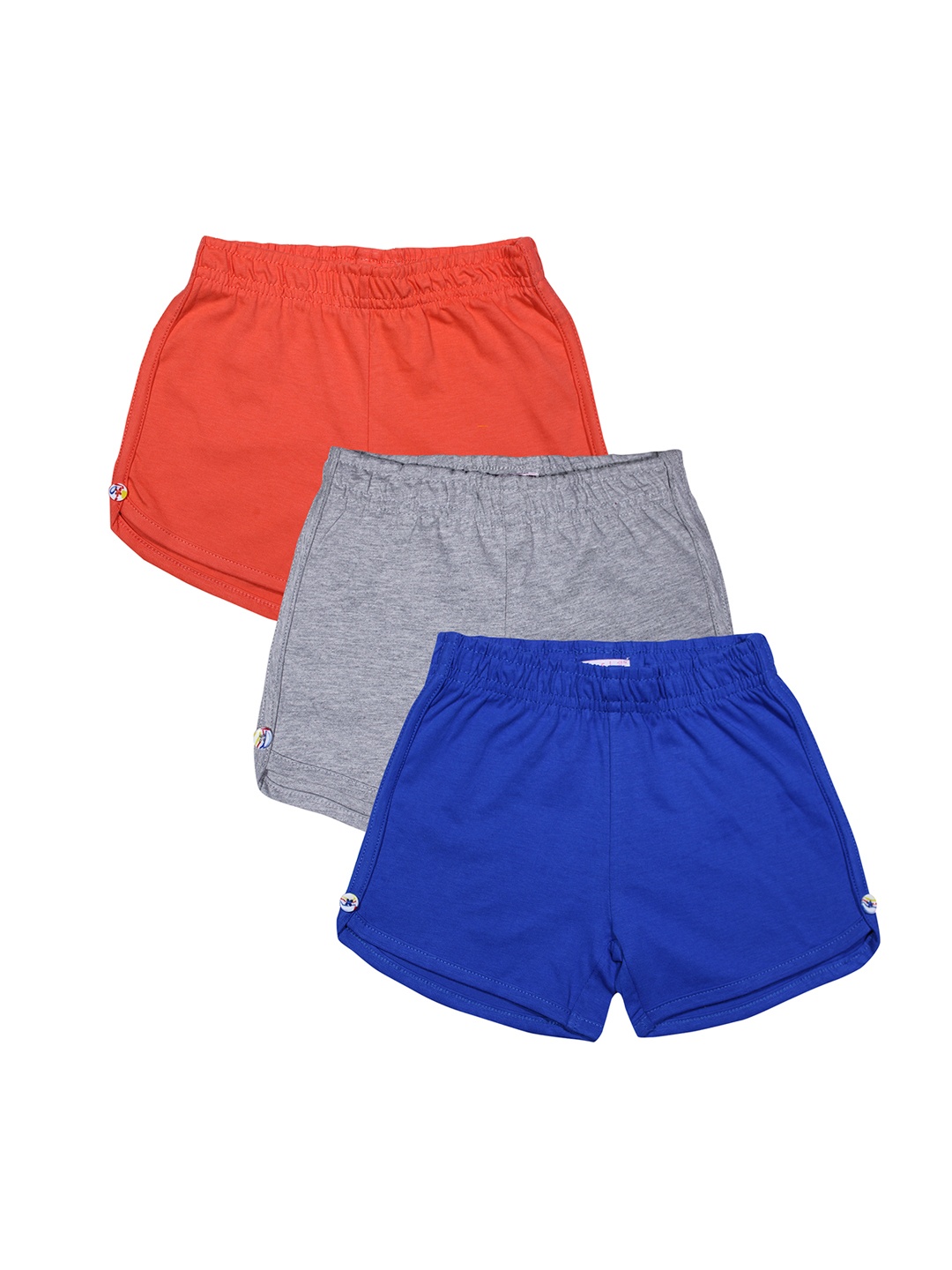 

Luke & Lilly Girls Pack of 3 Multicoloured Solid Regular Fit Regular Shorts, Multi