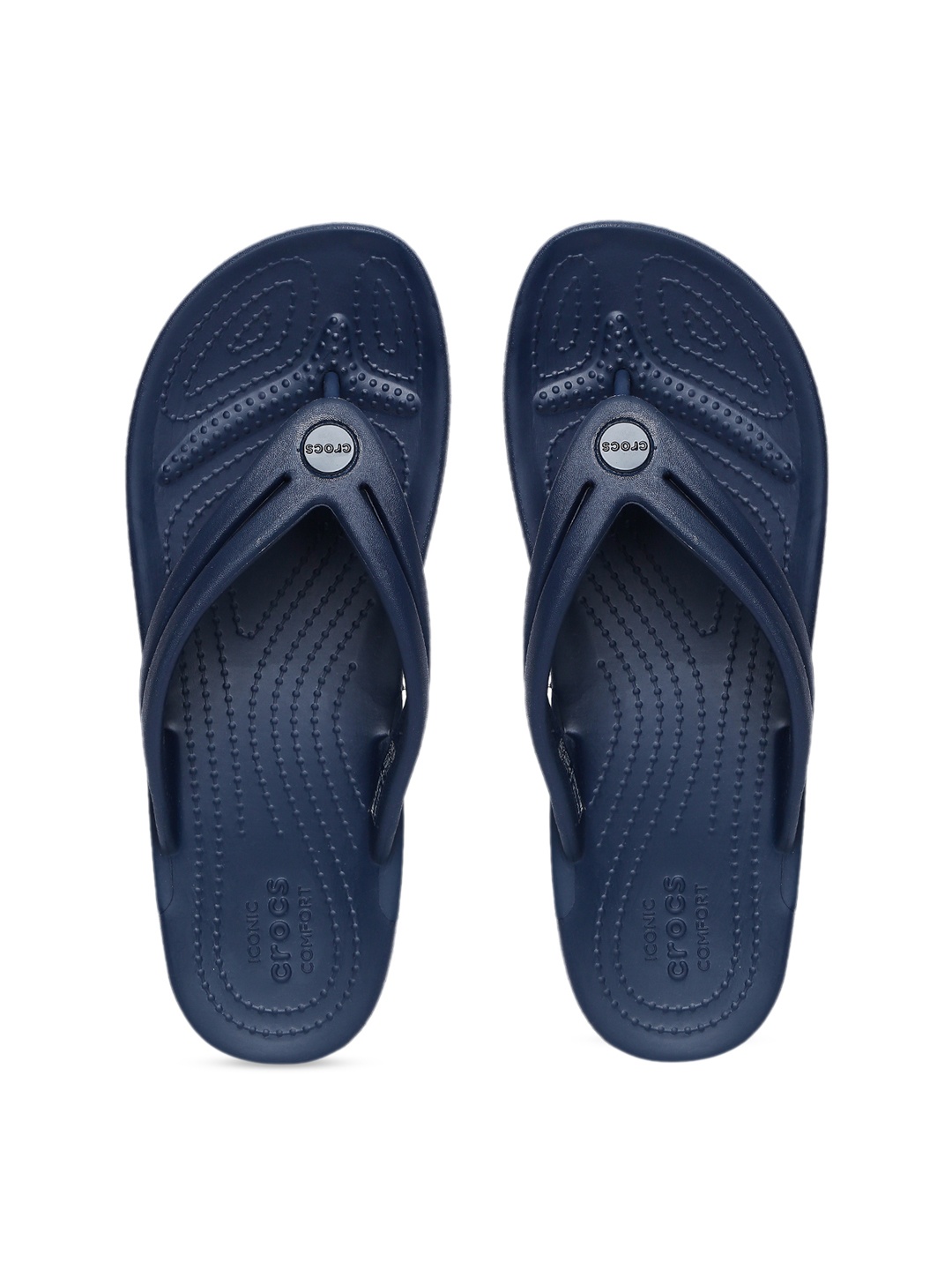 

Crocs Crocband Women Navy Blue Solid Thong Flip-Flops