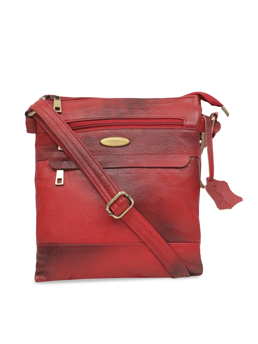 GENWAYNE Red Solid Sling Bag