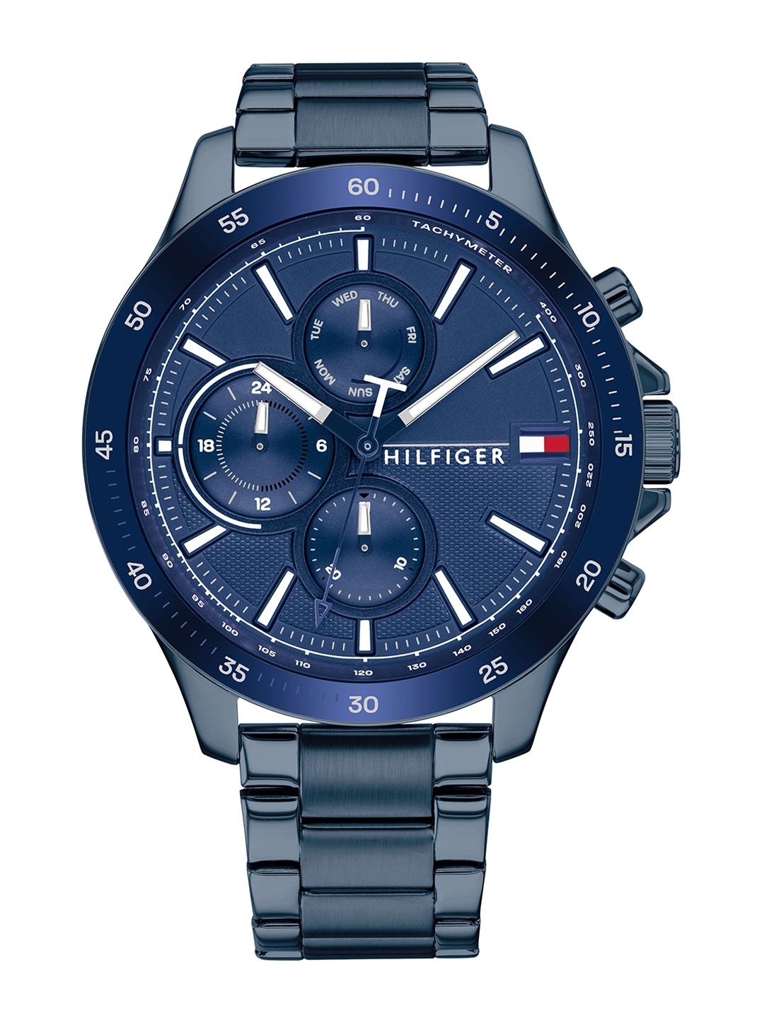 

Tommy Hilfiger Bank Men Navy Blue Analogue Chronograph Watch TH1791720