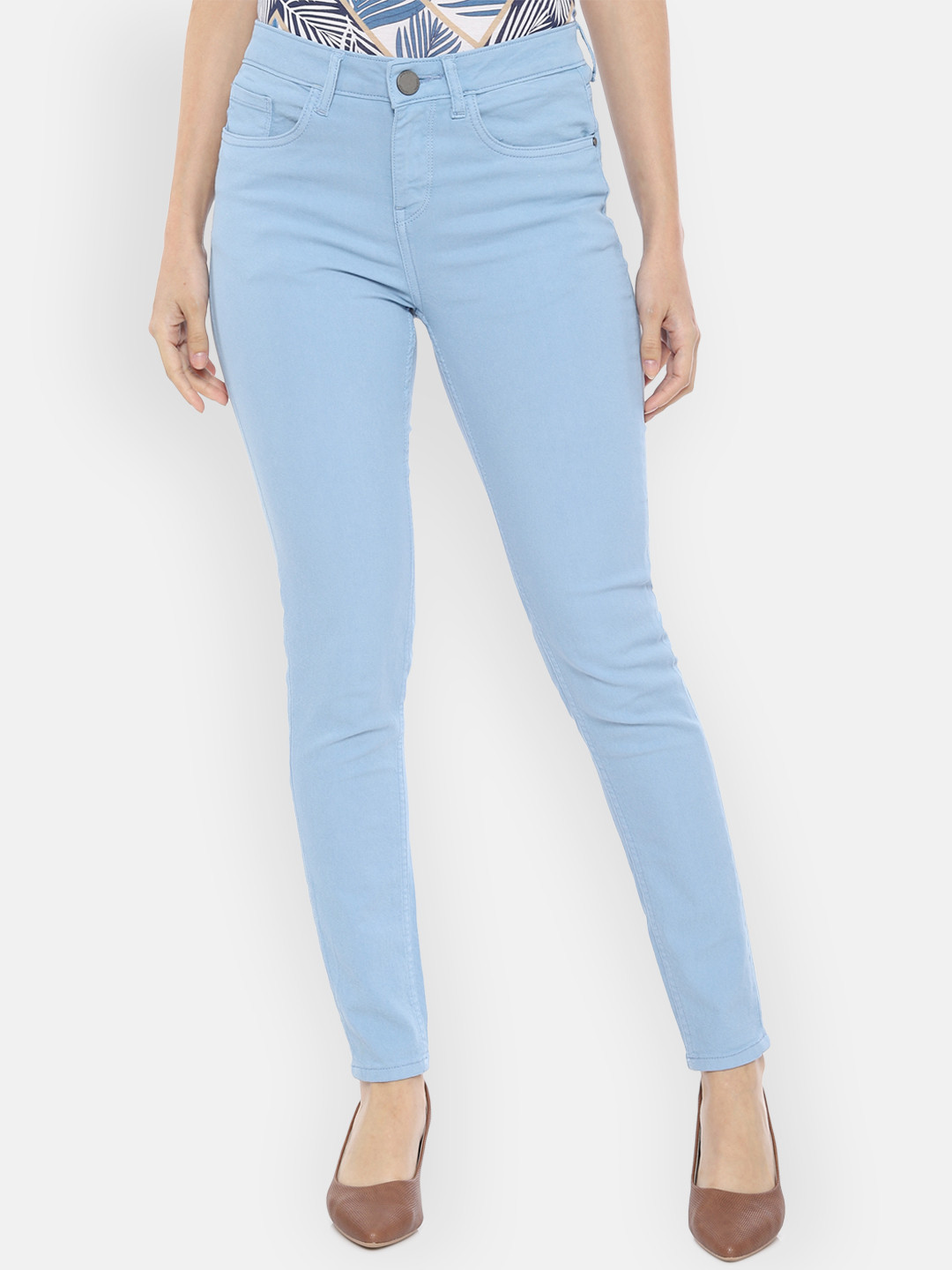 

Van Heusen Woman Blue Regular Fit Mid-Rise Clean Look Jeans