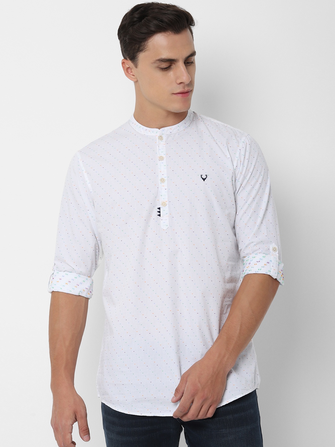 

Allen Solly Sport Men White Regular Fit Printed Casual Shirt