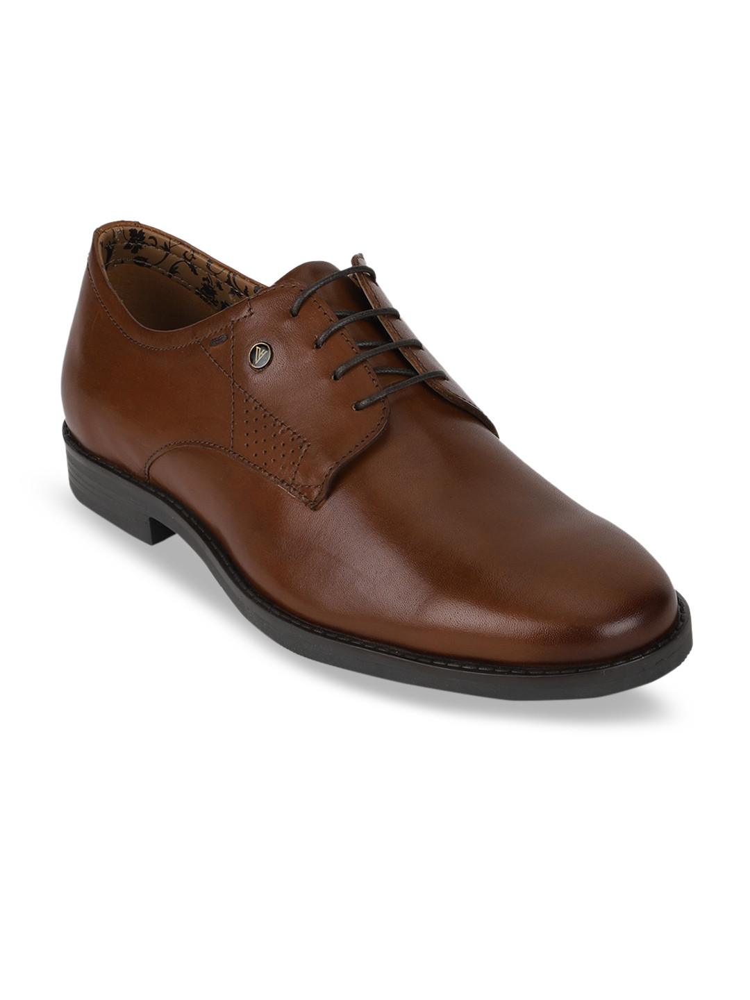 

Van Heusen Men Brown Formal Leather Derbys