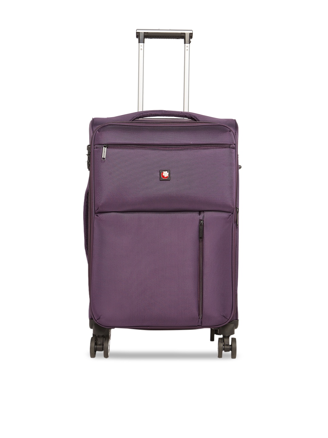 

SWISSBRAND LOCARNO Range Purple 24" Medium Soft Trolley Bag