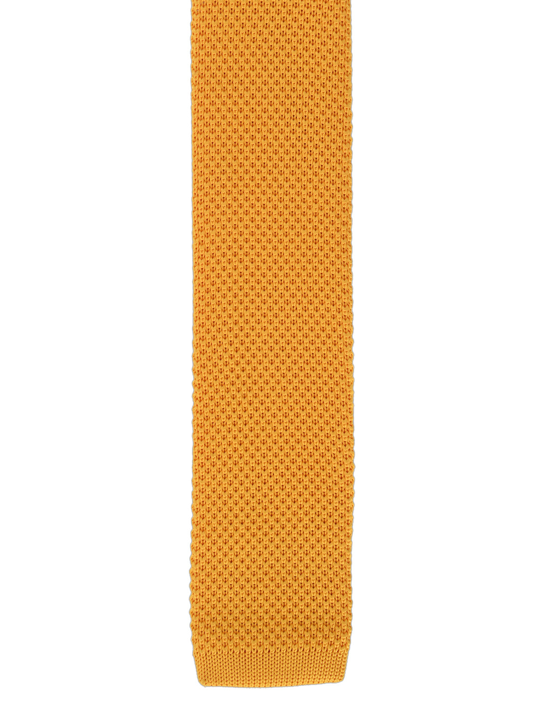 

Calvadoss Yellow Solid Skinny Tie