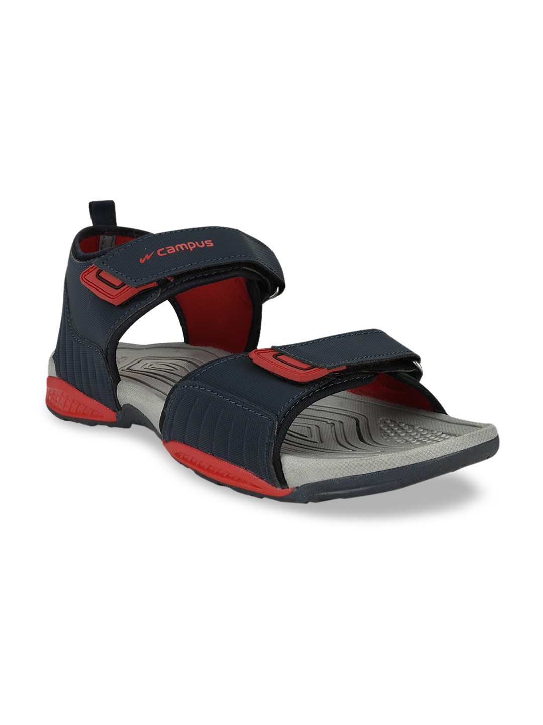 

Campus Men Blue & Red Colourblocked Sports Sandals