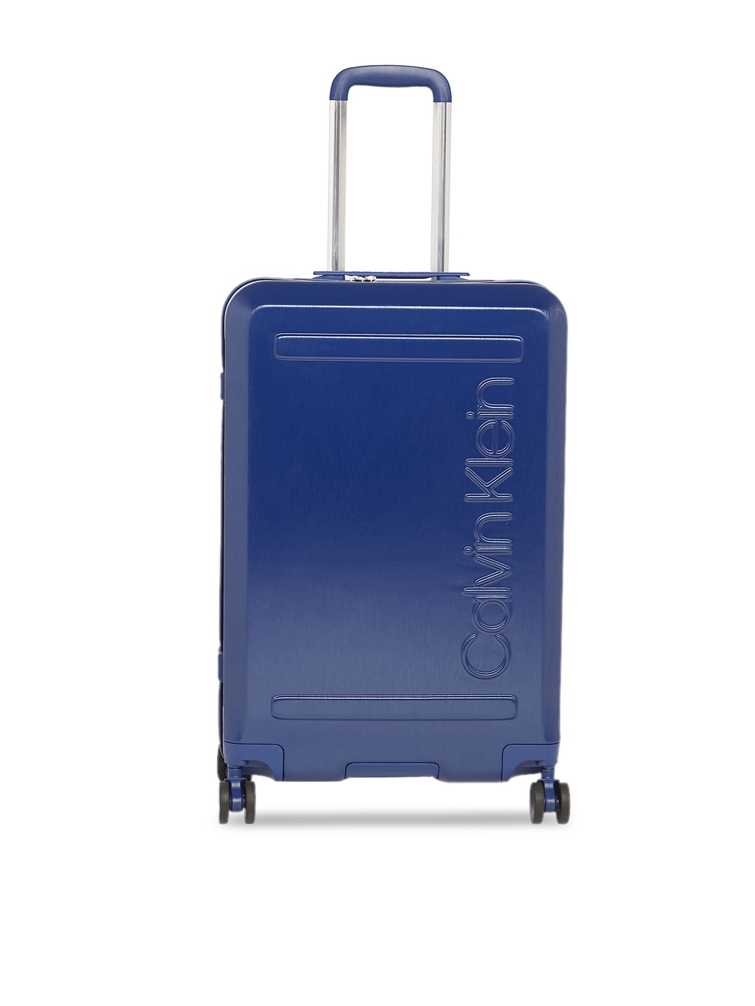 

Calvin Klein Blue Solid Soho 360-Degree Rotation Hard-Sided Medium Trolley Suitcase