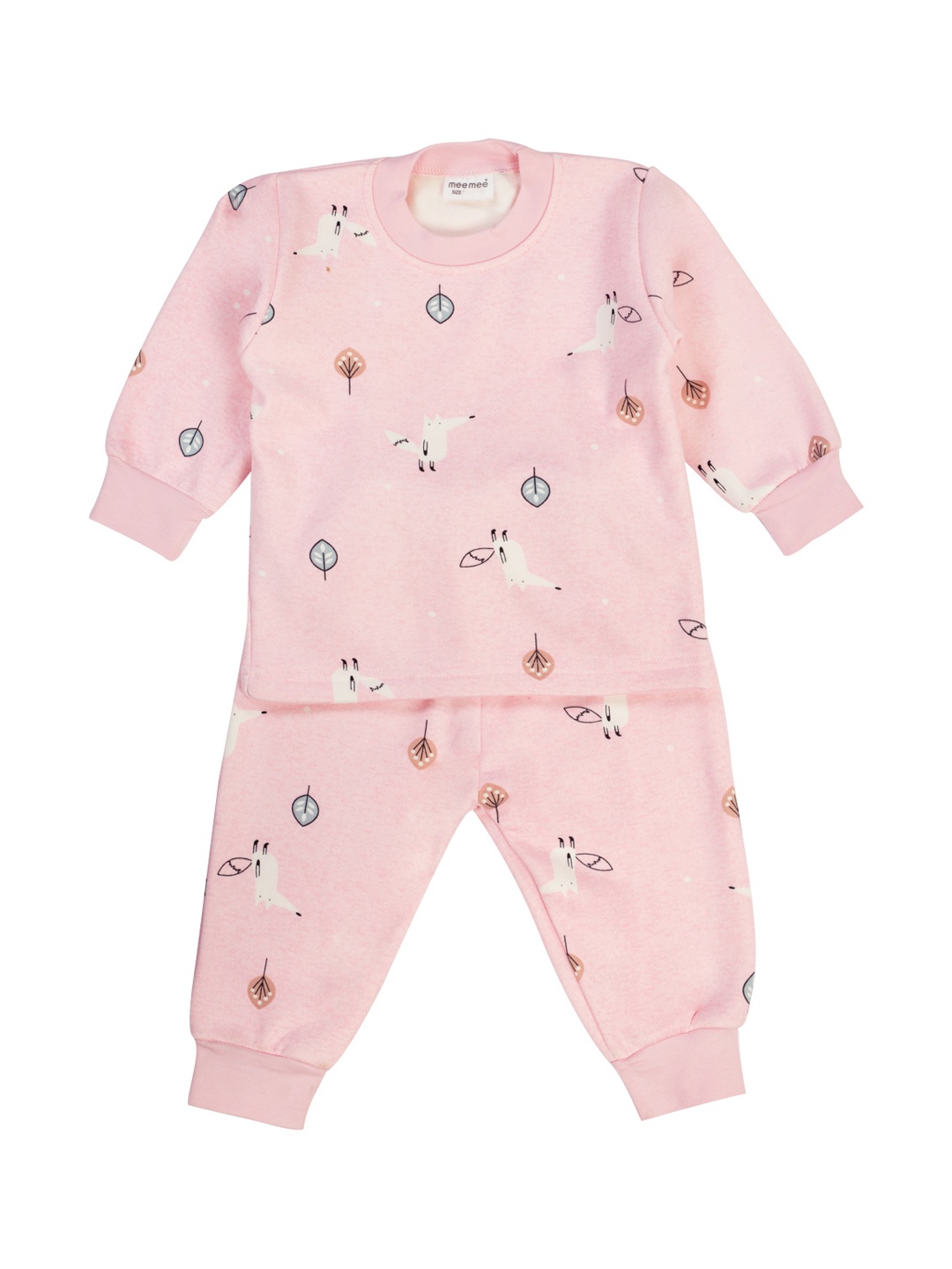 

MeeMee Unisex Pink & Blue Printed Night suit