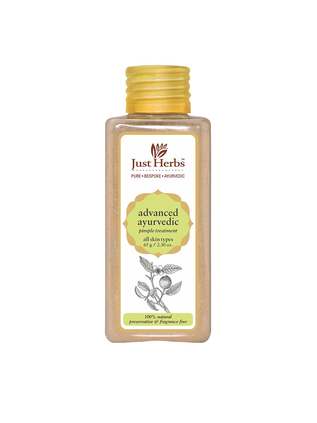 

Just Herbs Advanced Ayurvedic Anti Acne Face Pack 65 g, Na