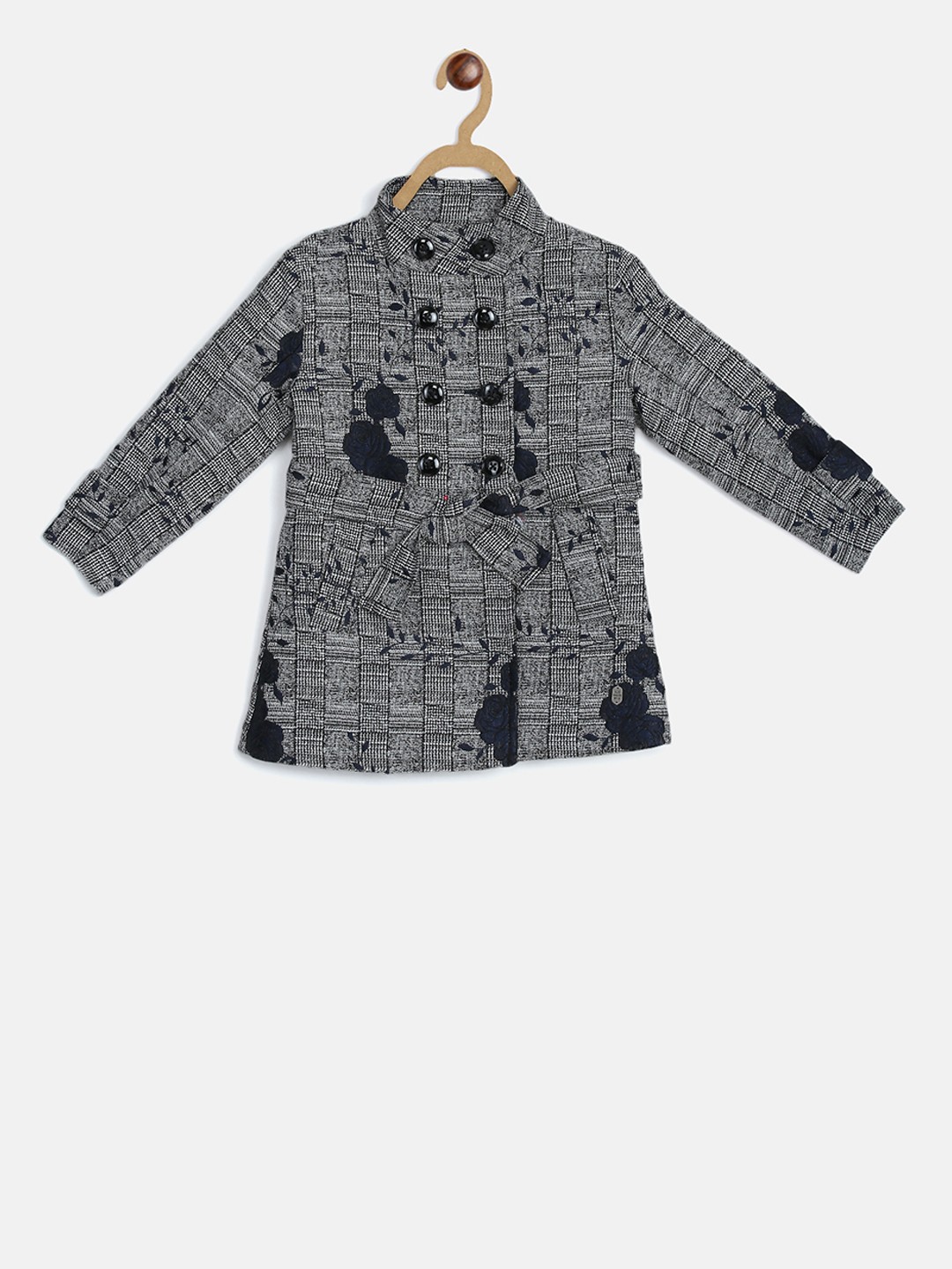 

Blue Giraffe Girls Grey Checked Tailored Jacket