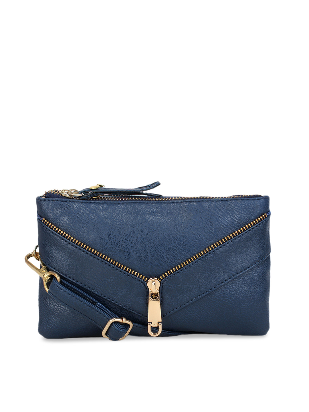 

Bagsy Malone Navy Blue Solid Sling Bag