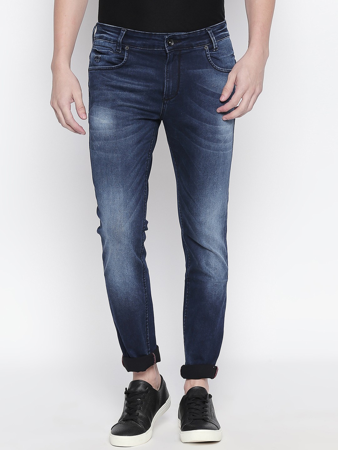 

Mufti Men Blue Slim Fit Mid-Rise Clean Look Stretchable Jeans