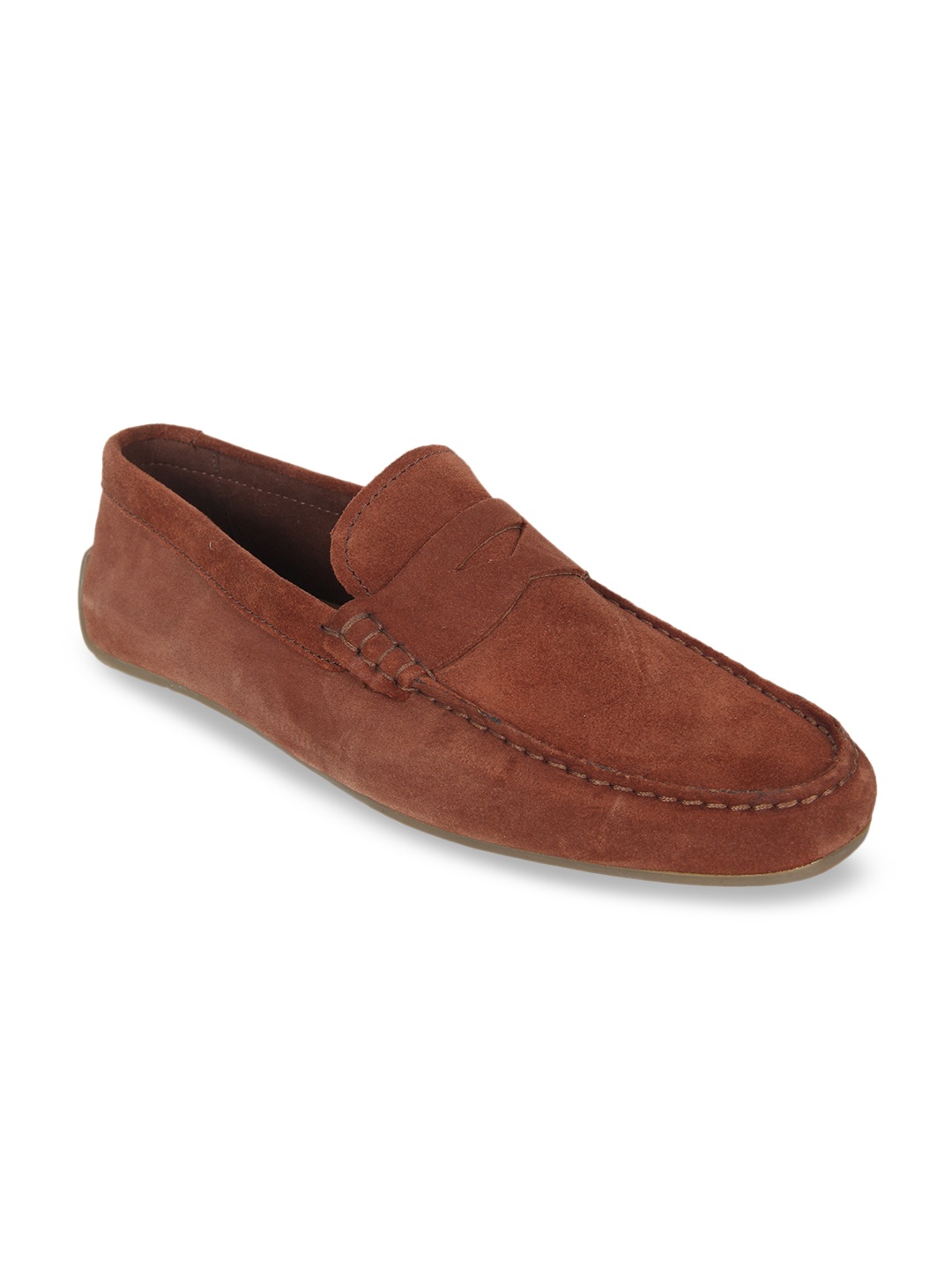 

Clarks Men Brown Sueded Loafers