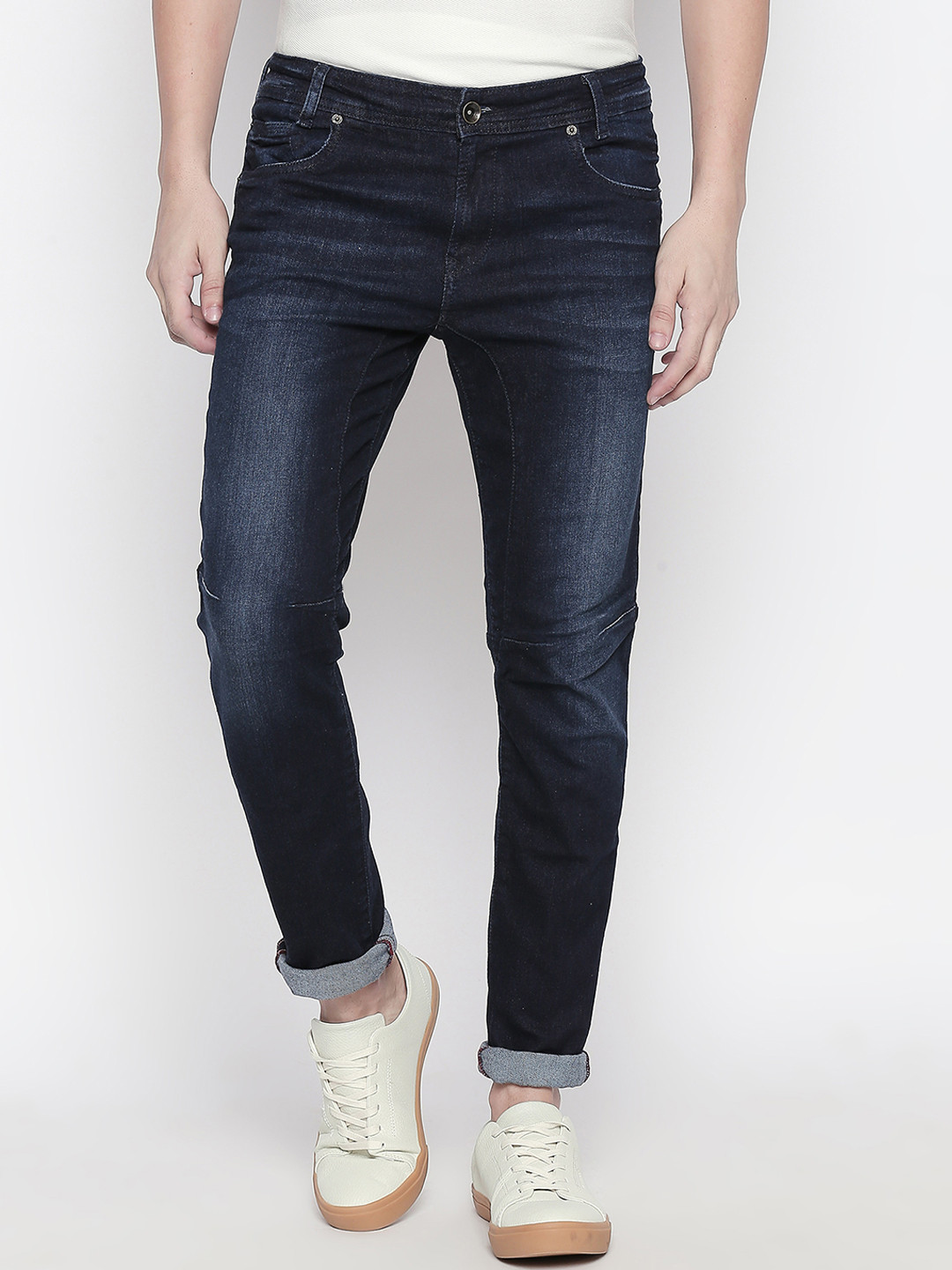 

Mufti Men Blue Slim Fit Mid-Rise Clean Look Stretchable Jeans