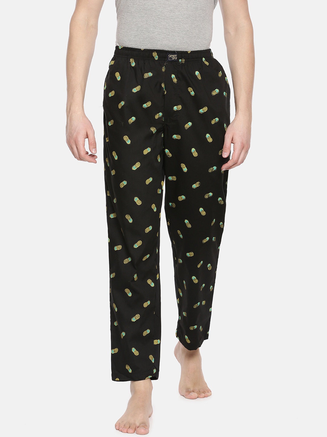 

Urban Dog Men Black Printed Lounge Pants