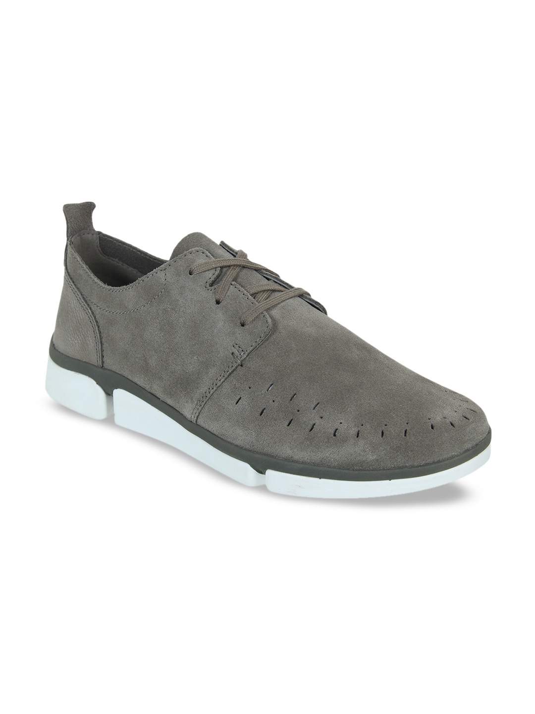 

Clarks Men Olive Green Suede Tri Verve Boss Combi Sneakers