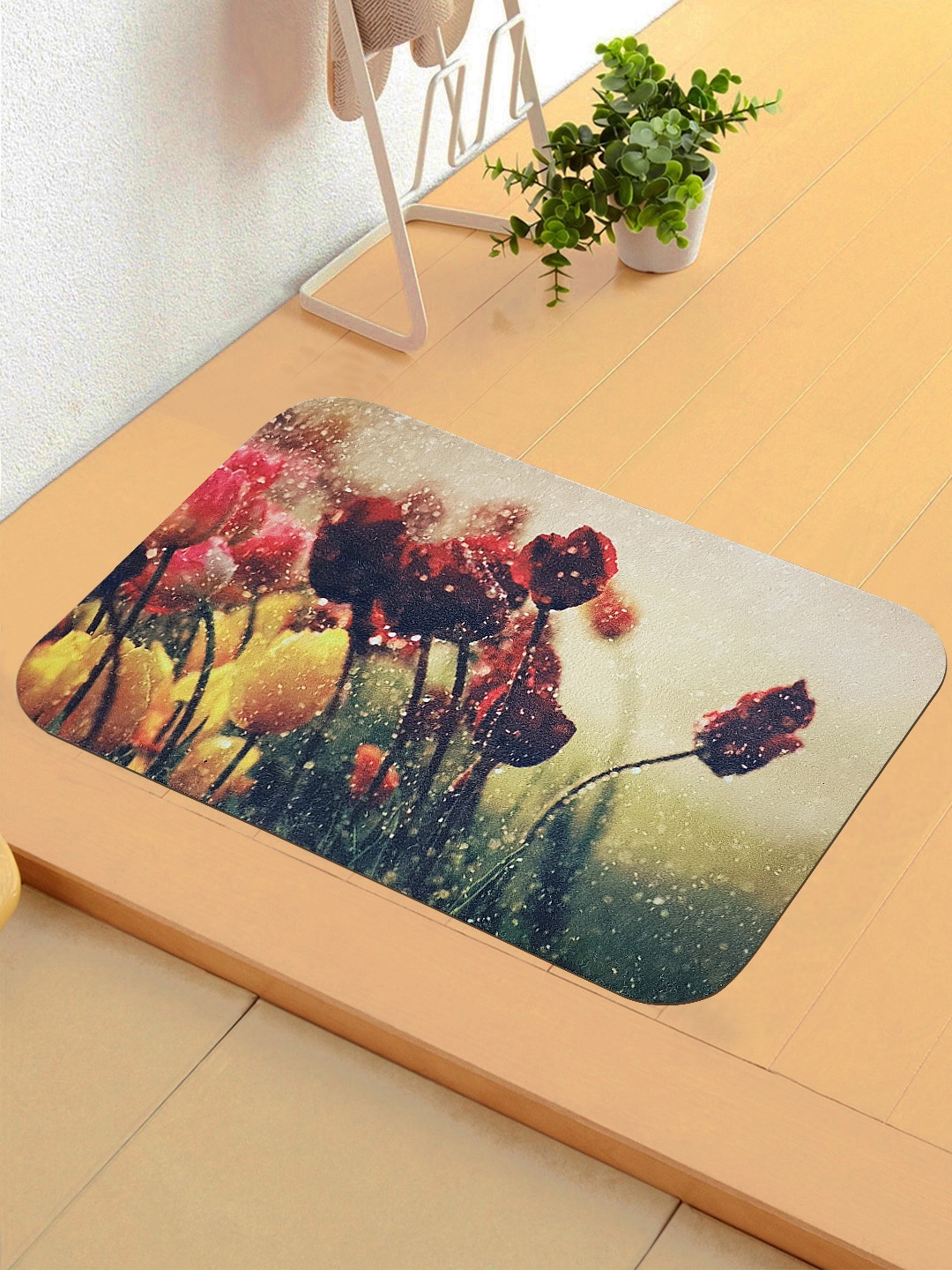 

Status Green & Pink 3D Digital Printed Anti-Skid Doormat